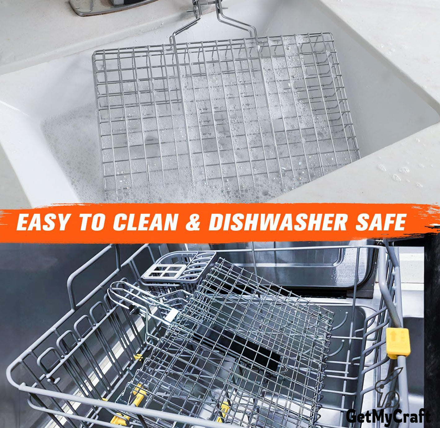 BBQ-Grill Basket  (Stainless Steel)