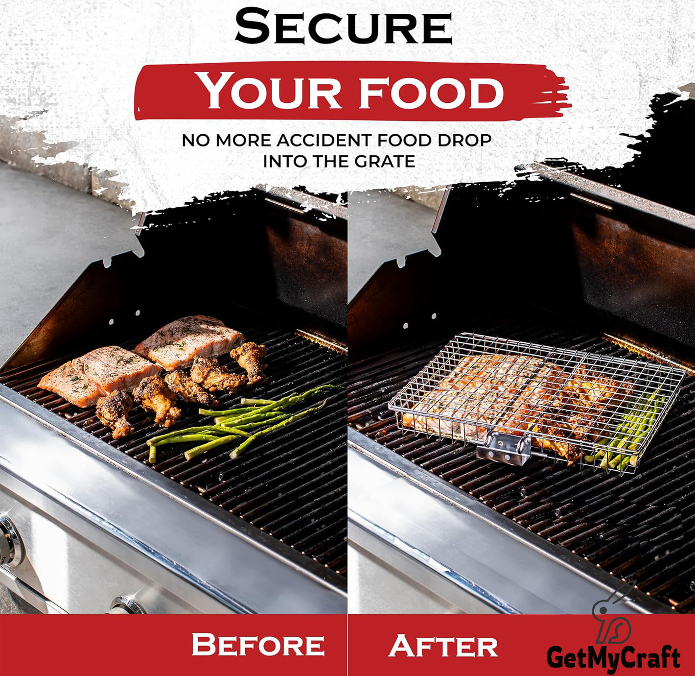 BBQ-Grill Basket  (Stainless Steel)